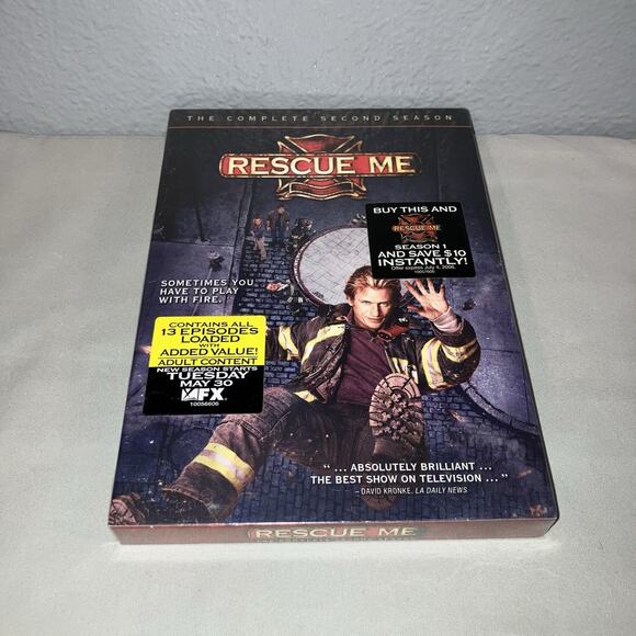 Dvd Sealed New Nwt Rescue Me The Complete Second Season 4 Disc Set Dennis Leary - Picture 1 of 6